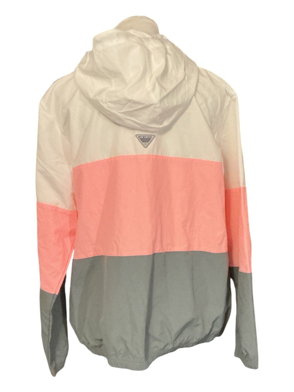 Columbia White Jacket with Coral Accents - Picture 2 of 3